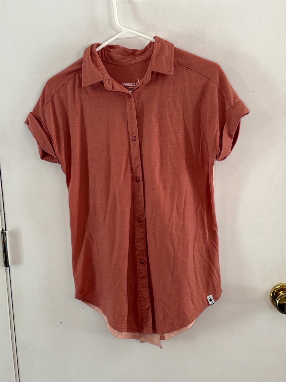 Smartwool Everyday Exploration terracotta short sleeve button down shirt Size XS